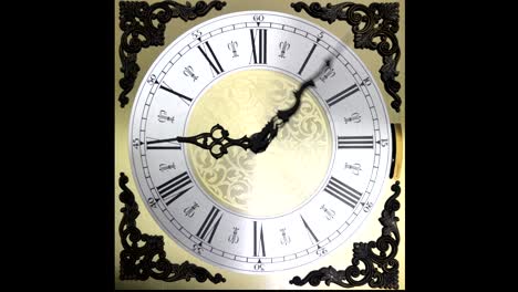 Clock-face-running-backward-at-speed-ornate-grandfather-time-travel-4K